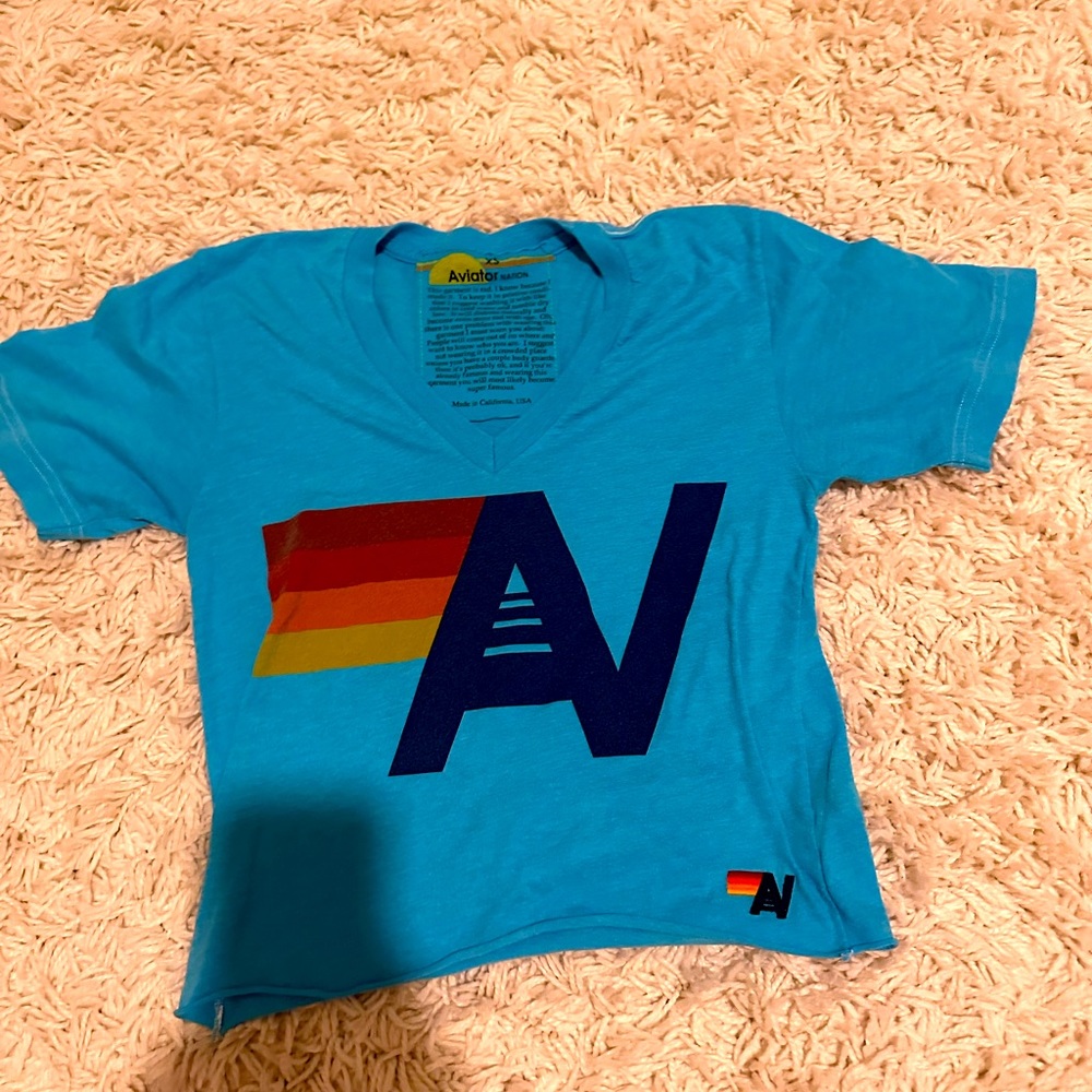Aviator nation v neck tee
